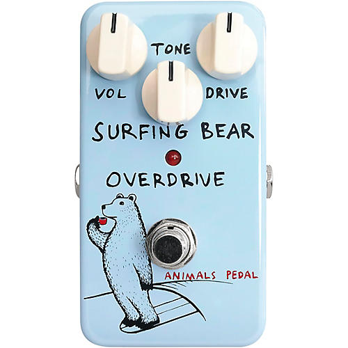 Surfing Bear Overdrive Effects Pedal