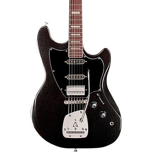 Guild Surfliner Deluxe Solid Body Electric Guitar With Guild Floating Vibrato Tailpiece Black Metallic