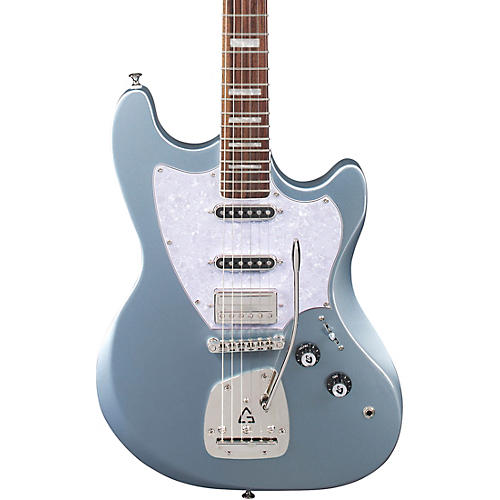 Guild Surfliner Deluxe Solidbody Electric Guitar With Guild Floating Vibrato Tailpiece Glacier Blue Metallic