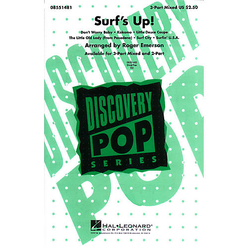 Hal Leonard Surf's Up! (Medley) 3-Part Mixed arranged by Roger Emerson