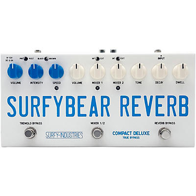 Surfy Industries SurfyBear Compact Deluxe Reverb Pedal -