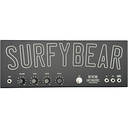 Surfy Industries SurfyBear Metal V2.1 Pedal With SurfyPan Reverb - Black