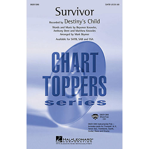 Hal Leonard Survivor ShowTrax CD by Destiny's Child Arranged by Mark Brymer