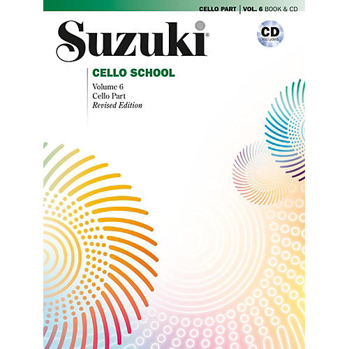 Suzuki Suzuki Cello School Cello Part & CD, Volume 6 Book & CD (Revised)