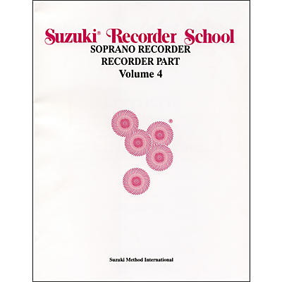 Alfred Suzuki Recorder School (Soprano Recorder) Recorder Part Volume 4