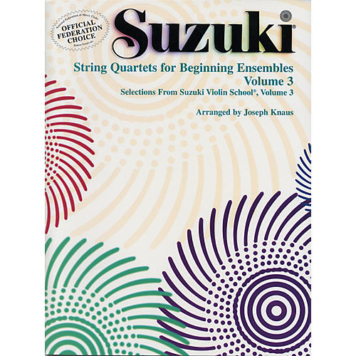 Alfred Suzuki String Quartets for Beginning Ensembles Volume 3 (Book)