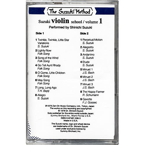 Suzuki Violin School Cassette Volume 1