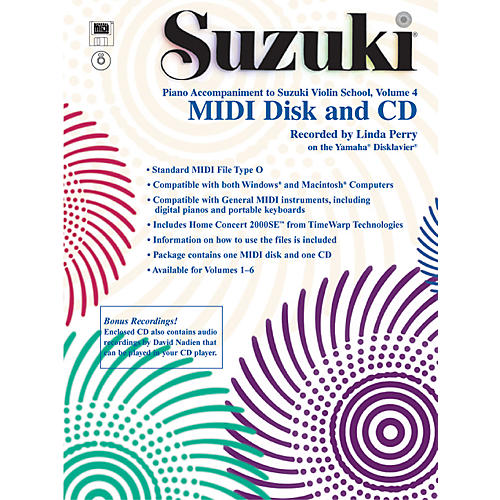 Suzuki Violin School MIDI Disk Acc./CD-ROM, Volume 4