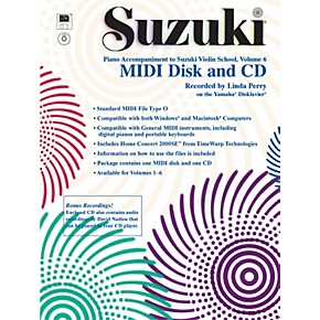 Alfred Suzuki Violin School Midi Disk Acc Cd Rom Volume