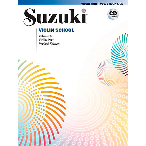 Suzuki Violin School Violin Part Volume 6 Revised Book & CD
