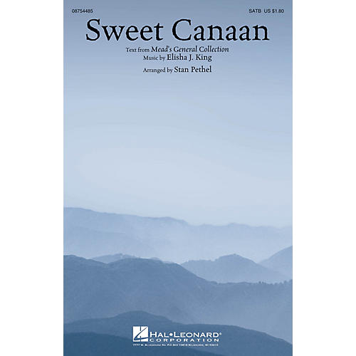 Hal Leonard Sweet Canaan SATB arranged by Stan Pethel