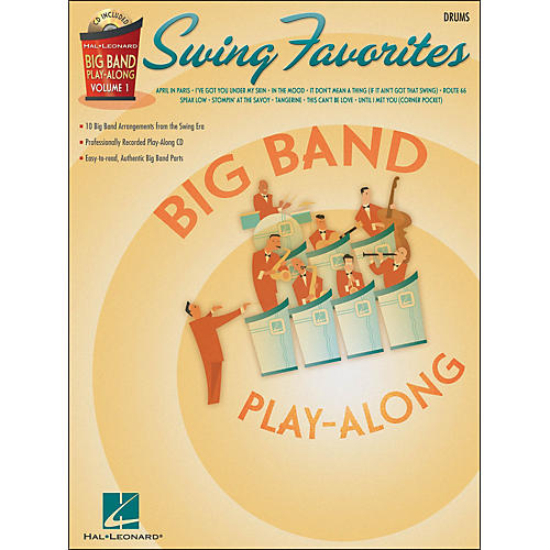 Hal Leonard Swing Favorites Big Band Play-Along Vol. 1 Drums Book/CD