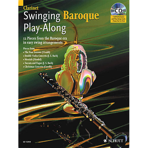 Schott Swinging Baroque Play-Along for Clarinet Misc Series BK/CD