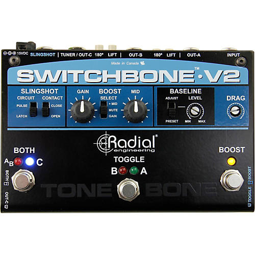 Radial Engineering Switchbone V2 ABY/C Amp Selector and Booster Pedal