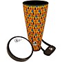 Toca Sympatico Nesting Ashiko with Pre-Tuned Fiber Head 12 in. Kente Cloth