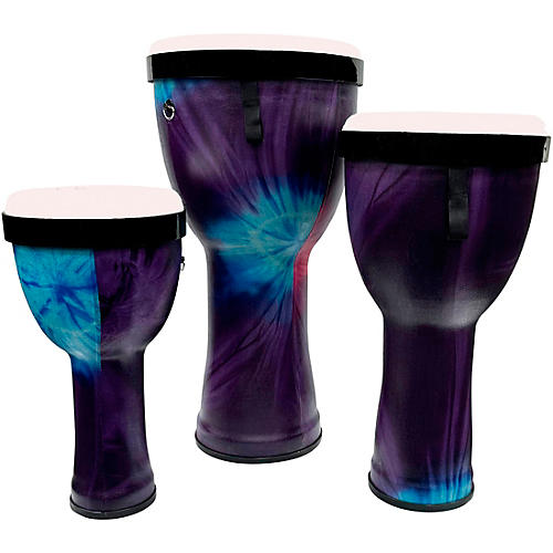 Toca Sympatico Nesting Djembes (Set of 3) with Tunable Fiber Heads Woodstock Purple