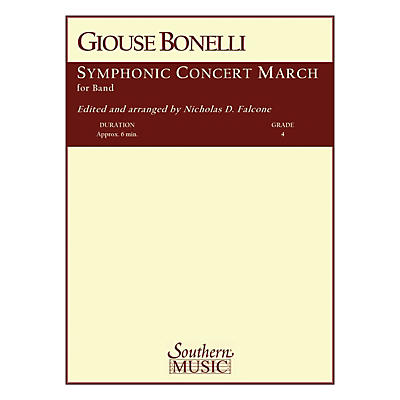 Southern Symphonic Concert March (Band/Concert Band Music) Concert Band Level 4 Arranged by Nicholas Falcone