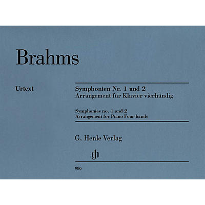 G. Henle Verlag Symphonies Nos. 1 and 2 Henle Music Folios Softcover Composed by Johannes Brahms Edited by Robert Pascall