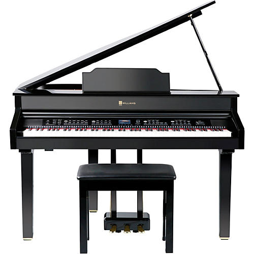 Williams Symphony Grand II Digital Micro Grand Piano With Bench Condition 1 - Mint Black 88 Key