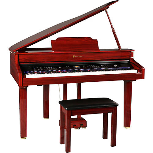 Williams Symphony Grand II Digital Micro Grand Piano With Bench Condition 1 - Mint Mahogany Red 88 Key