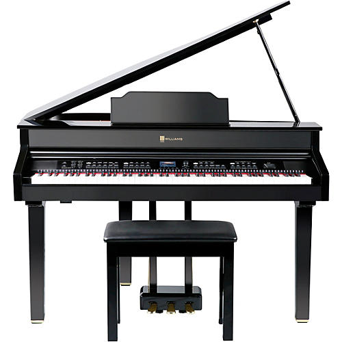 Williams Symphony Grand II Digital Micro Grand Piano With Bench Condition 2 - Blemished Mahogany Red, 88 Key 194744446634