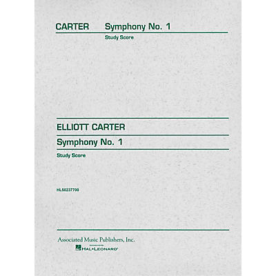 Associated Symphony No. 1 (Study Score) Study Score Series Composed by Elliott Carter