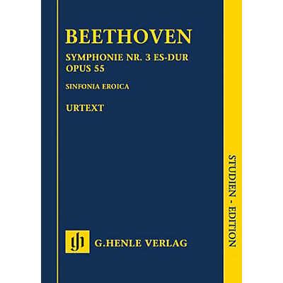 G. Henle Verlag Symphony No. 3 in E-flat Major Op. 55 (Sinfonia Eroica) Henle Study Scores by Ludwig van Beethoven