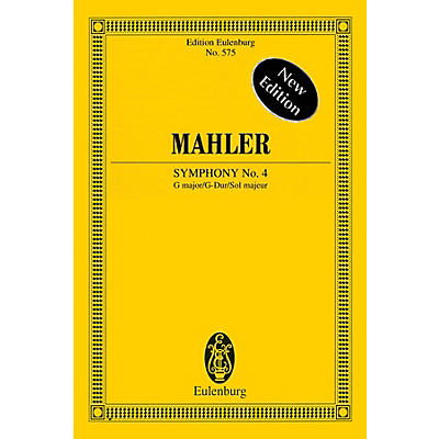 Eulenburg Symphony No. 4 in G Major Schott Series Softcover Composed by Gustav Mahler