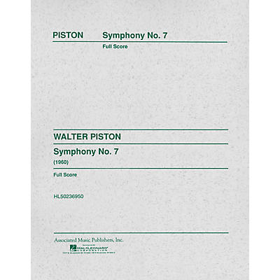 Associated Symphony No. 7 (1960) (Full Score) Study Score Series Composed by Walter Piston