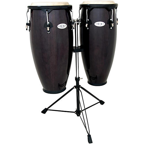Toca Synergy Conga Set with Stand Condition 1 - Mint Transparent Black