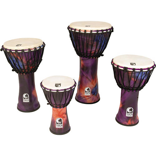 Toca Synergy Freestyle Rope Tuned Djembe Condition 1 - Mint 10 in. Purple