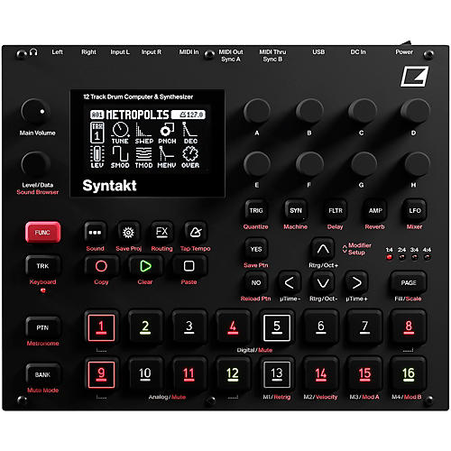 Elektron Syntakt 12-Voice Drum Computer and Synthesizer
