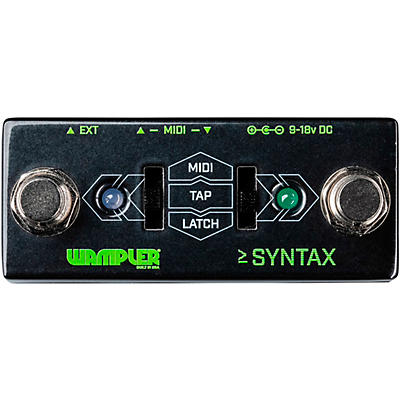 Wampler Syntax Dual Sided Midi Program and Tap-Tempo Pedal