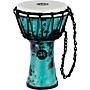 MEINL Synthetic Compact Junior Djembe Galactic Green Tie Dye