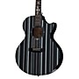 Open-Box Schecter Guitar Research Synyster Gates 3700 Acoustic-Electric Guitar Condition 1 - Mint Gloss Black with Silver Pinstripes