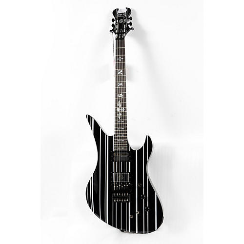 Schecter Guitar Research Synyster Gates Custom-S Electric Guitar Condition 3 - Scratch and Dent Black Pinstripes 197881169336