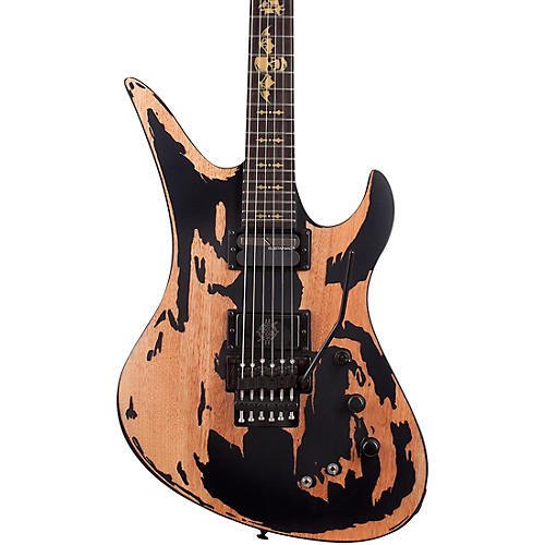 Schecter Guitar Research Synyster Gates Custom-S Relic Electric Guitar Condition 1 - Mint Distressed Satin Black