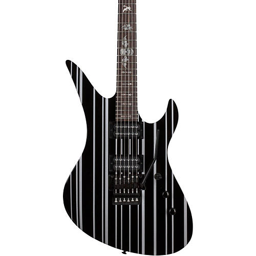 Schecter Guitar Research Synyster Gates Standard Electric Guitar Gloss Black with Silver Pinstripes
