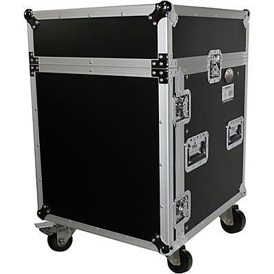 ProX Truss T-12MRSS 12U Rack and 10U Top Mixer DJ Combo ATA Flight Road Case