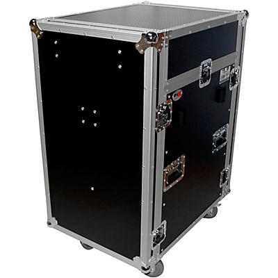 ProX Truss T-16MRSS13ULT Universal 19" Rackmount Mixer Flight Case For 16U Rack x 13U Top With Laptop Shelf