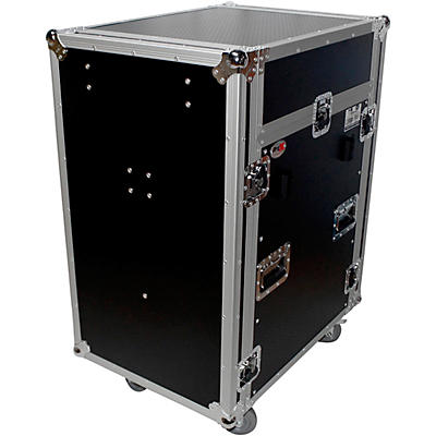 ProX T-16MRSS13ULT Universal 19" Rackmount Mixer Flight Case for 16U Rack x 13U Top With Laptop Shelf