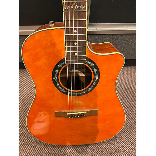 Fender T-BUCKET 300CE AMB Acoustic Electric Guitar Trans Amber