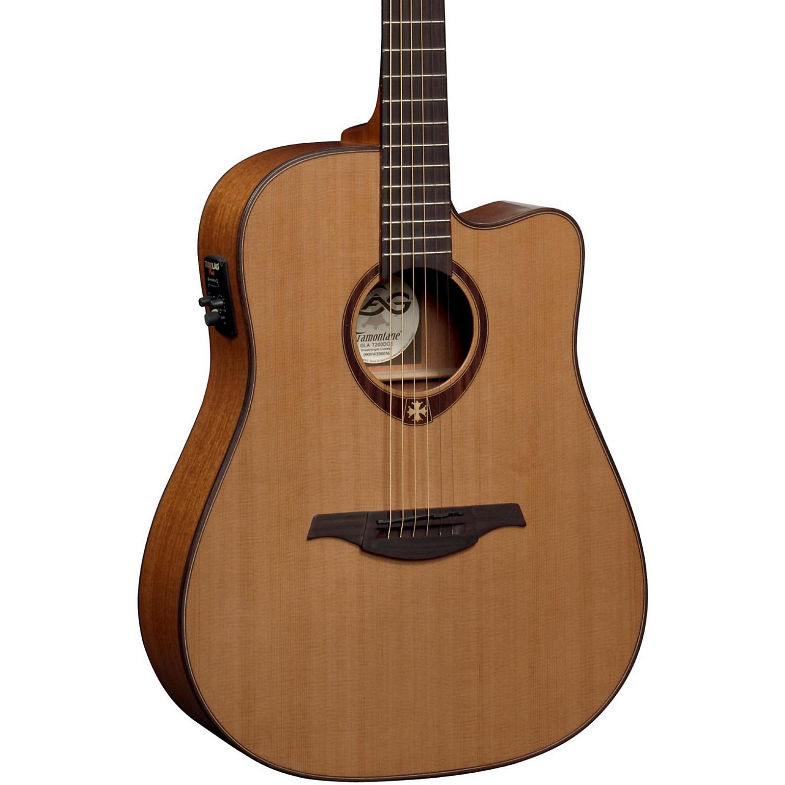 Lag Guitars T200DCE Dreadnought Cutaway AcousticElectric Guitar