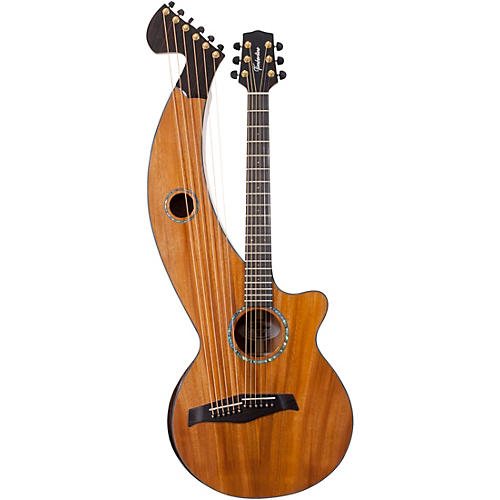 T30HGc Solid Tropical Mahogany 12-String Cutaway Acoustic Harp Guitar