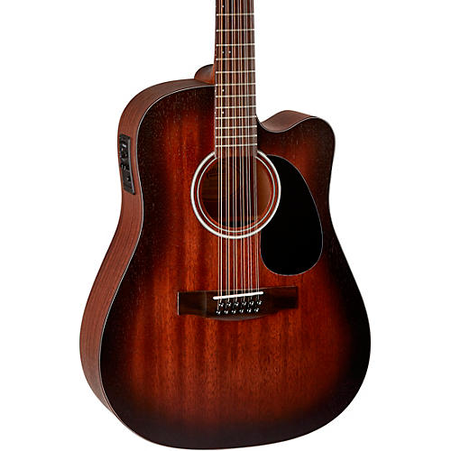 Mitchell T331TCE-BST Terra 12 String Acoustic Electric Dreadnaught Mahogany Top Guitar Edge Burst
