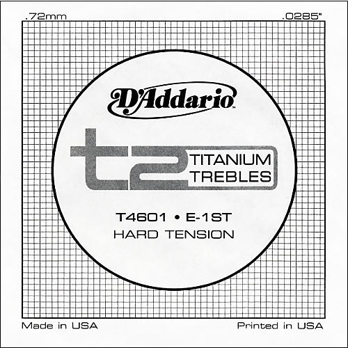T4601 T2 Titanium Hard Single Guitar String