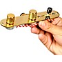 920d Custom T4W-REV-G Upgraded Replacement 4-Way Control Plate for Telecaster Style Guitar - Reverse w/ Volume Forward Gold