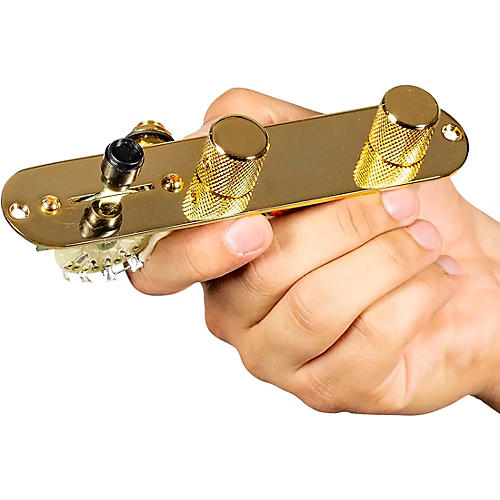 920d Custom T4W Upgraded Replacement 4-Way Control Plate for Telecaster-Style Guitar Gold