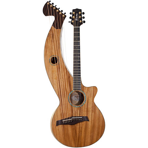 T60HGc Solid Tropical Acacia 12-String Cutaway Acoustic Harp Guitar