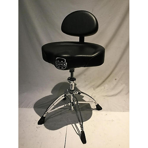 Mapex T775 Saddle Top Drum Throne With Back Rest Drum Throne Musician
